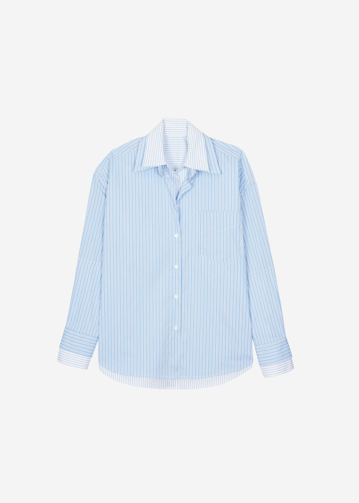 Lienz Double Shirt - Blue/White Stripe
