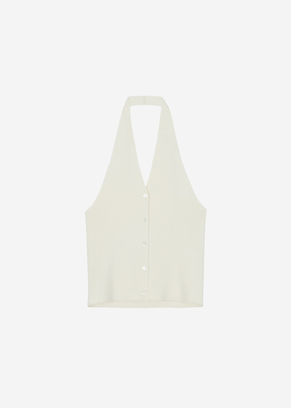 Himi Knit Halter Top - Cream