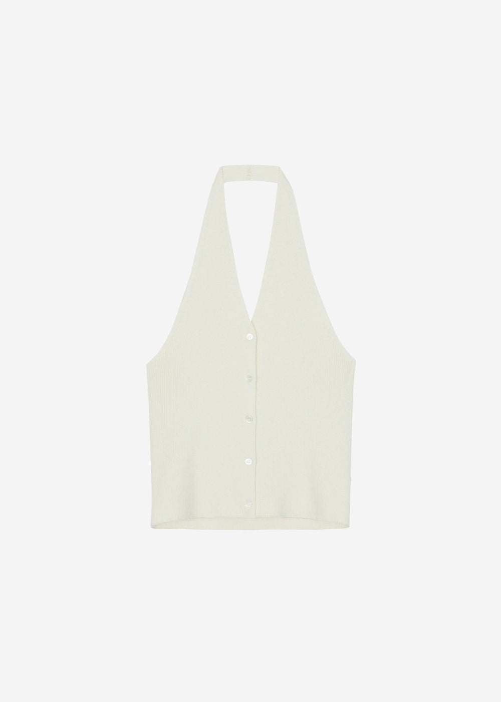 Himi Knit Halter Top - Cream