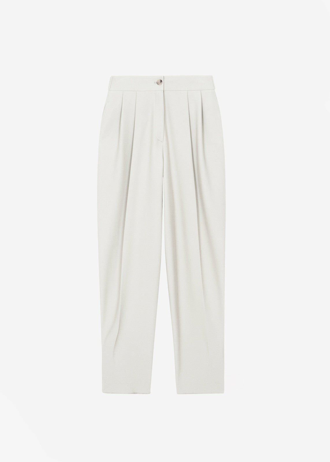 Dina Pleated Trousers - Cream