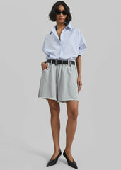 Soria Cotton Shorts - Grey