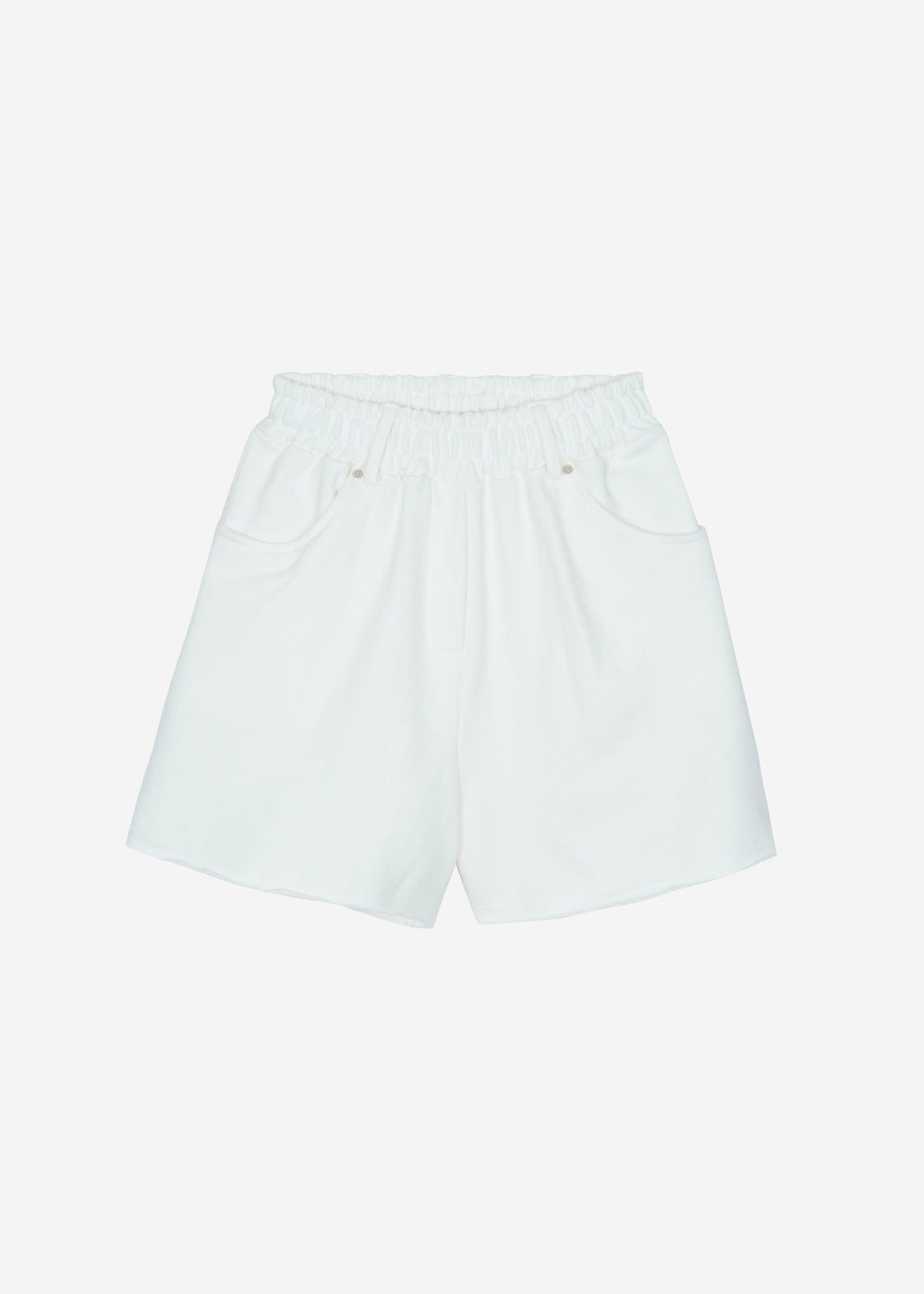 Soria Cotton Shorts - White