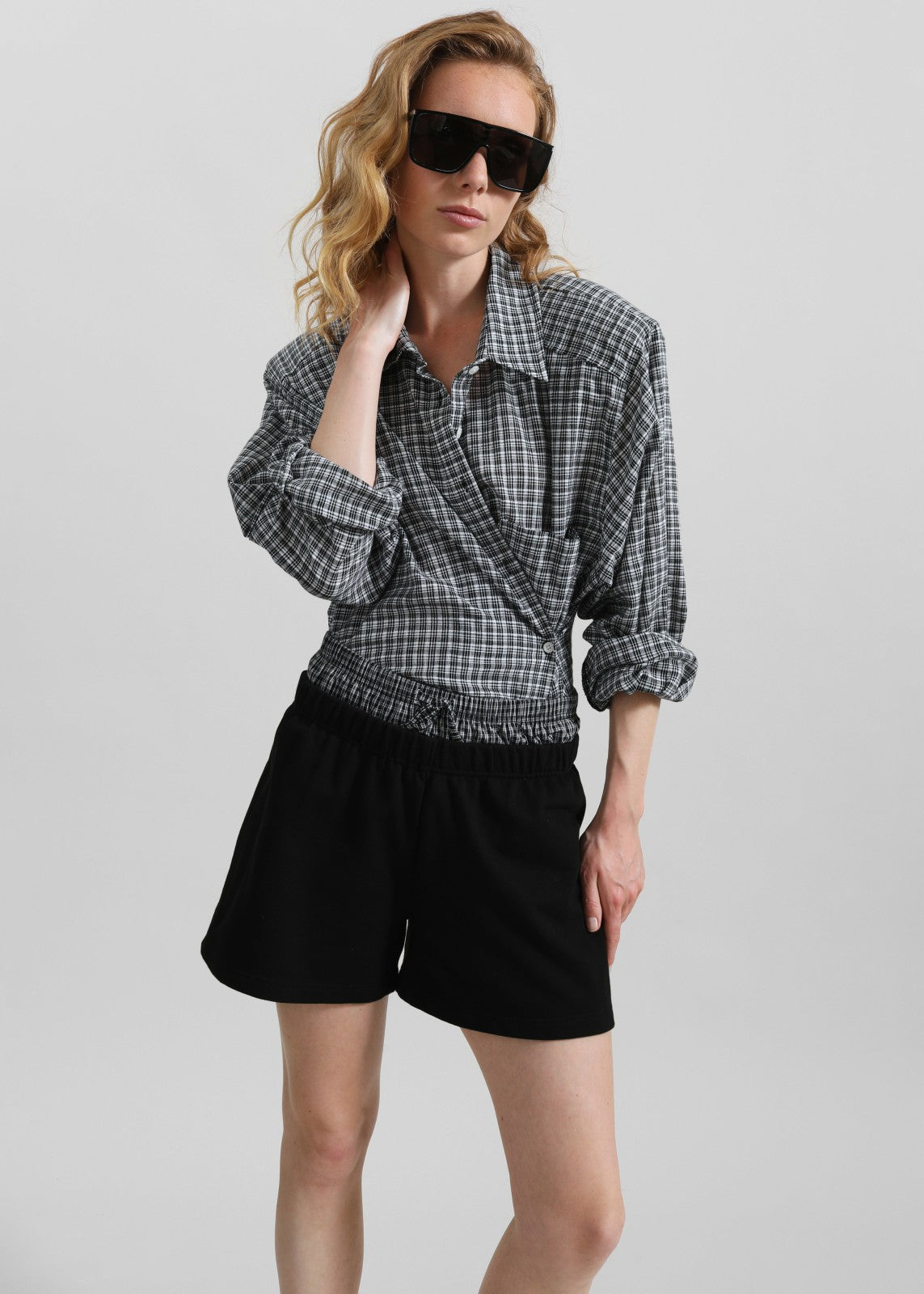Varberg Padded Shirt - Black Plaid