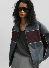 Treviso Colorblock Track Jacket - Slate Grey