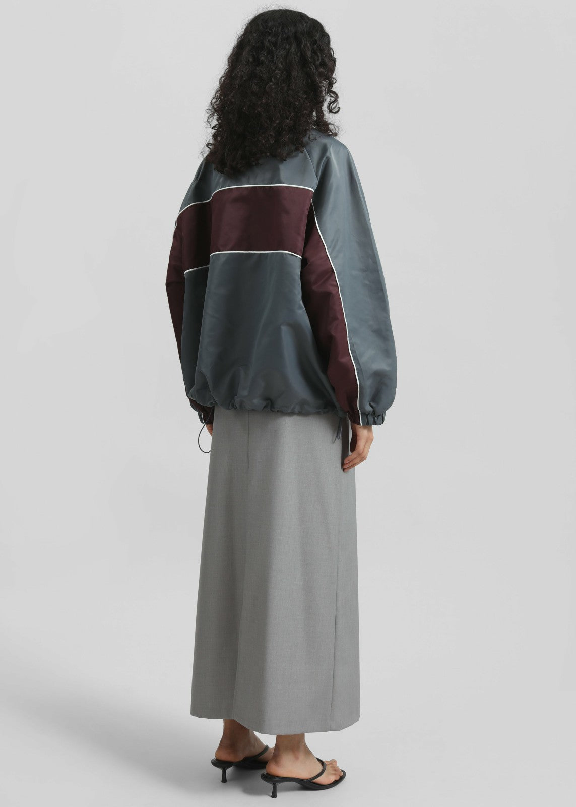 Treviso Colorblock Track Jacket - Slate Grey