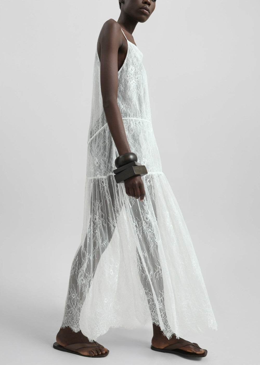 Calvi Maxi Lace Dress - White
