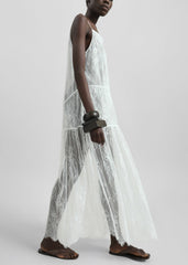 Calvi Maxi Lace Dress - White