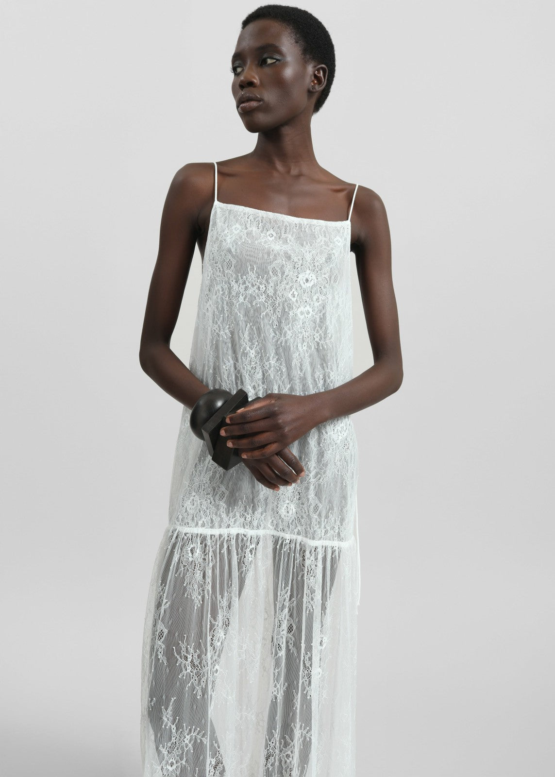 Calvi Maxi Lace Dress - White