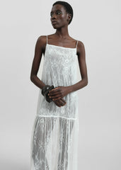 Calvi Maxi Lace Dress - White