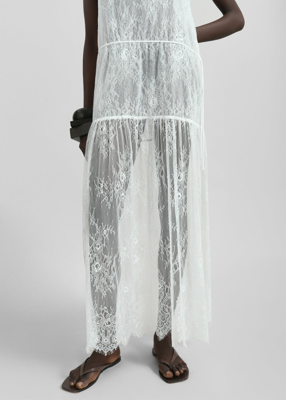Calvi Maxi Lace Dress - White