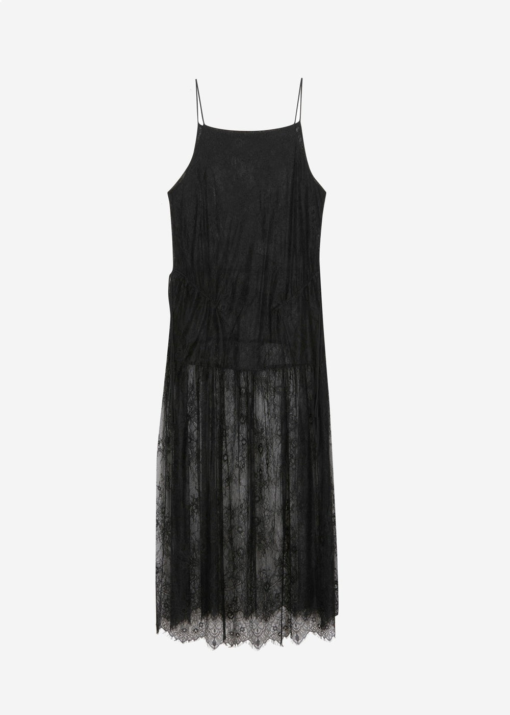 Calvi Maxi Lace Dress - Black