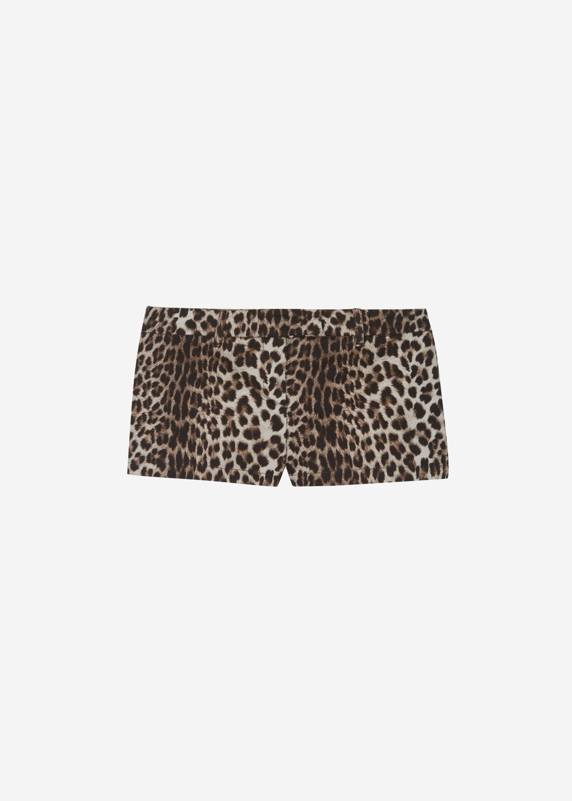 Roma Leopard Print Hot Pants - Brown