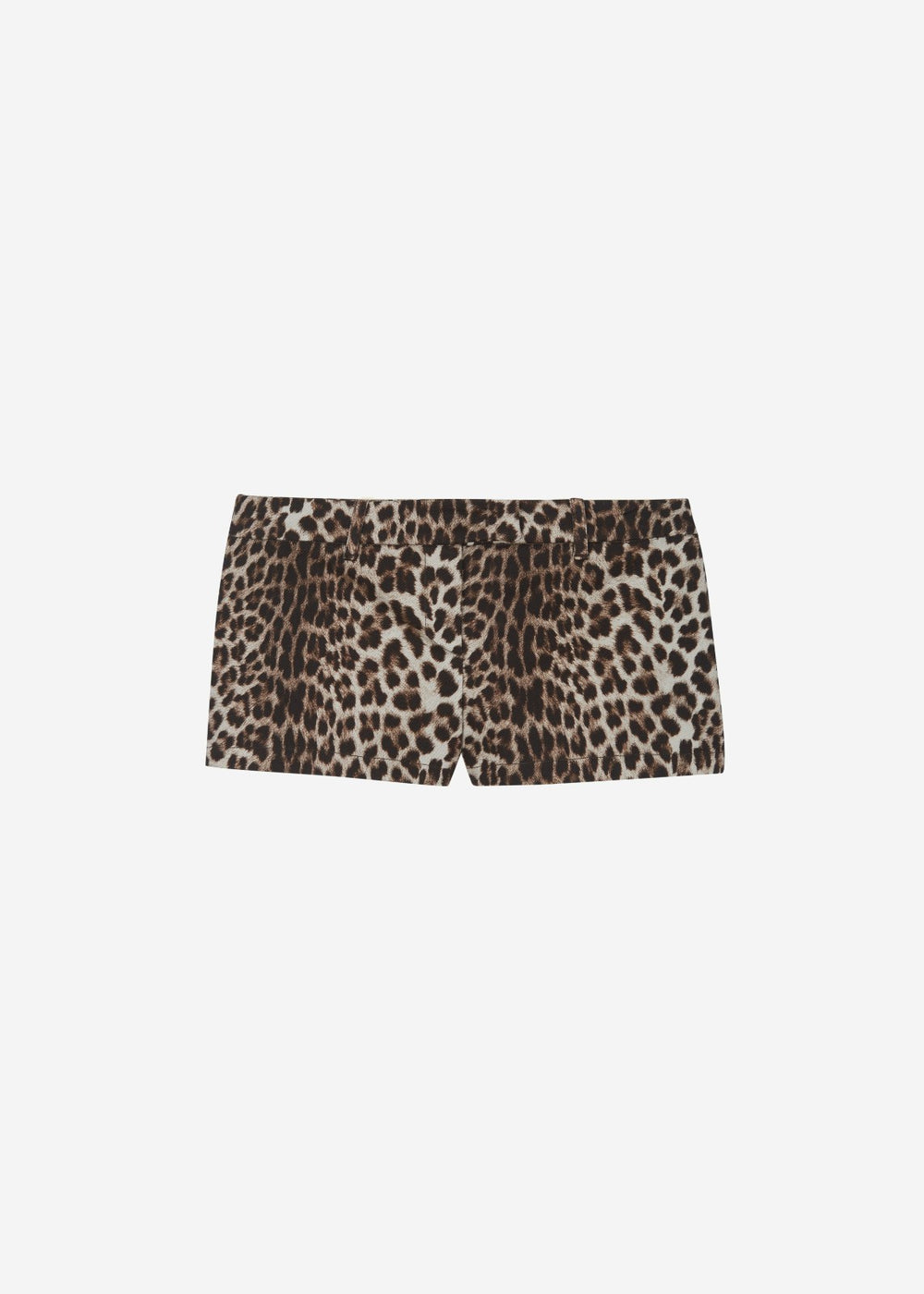 Roma Leopard Print Hot Pants - Brown