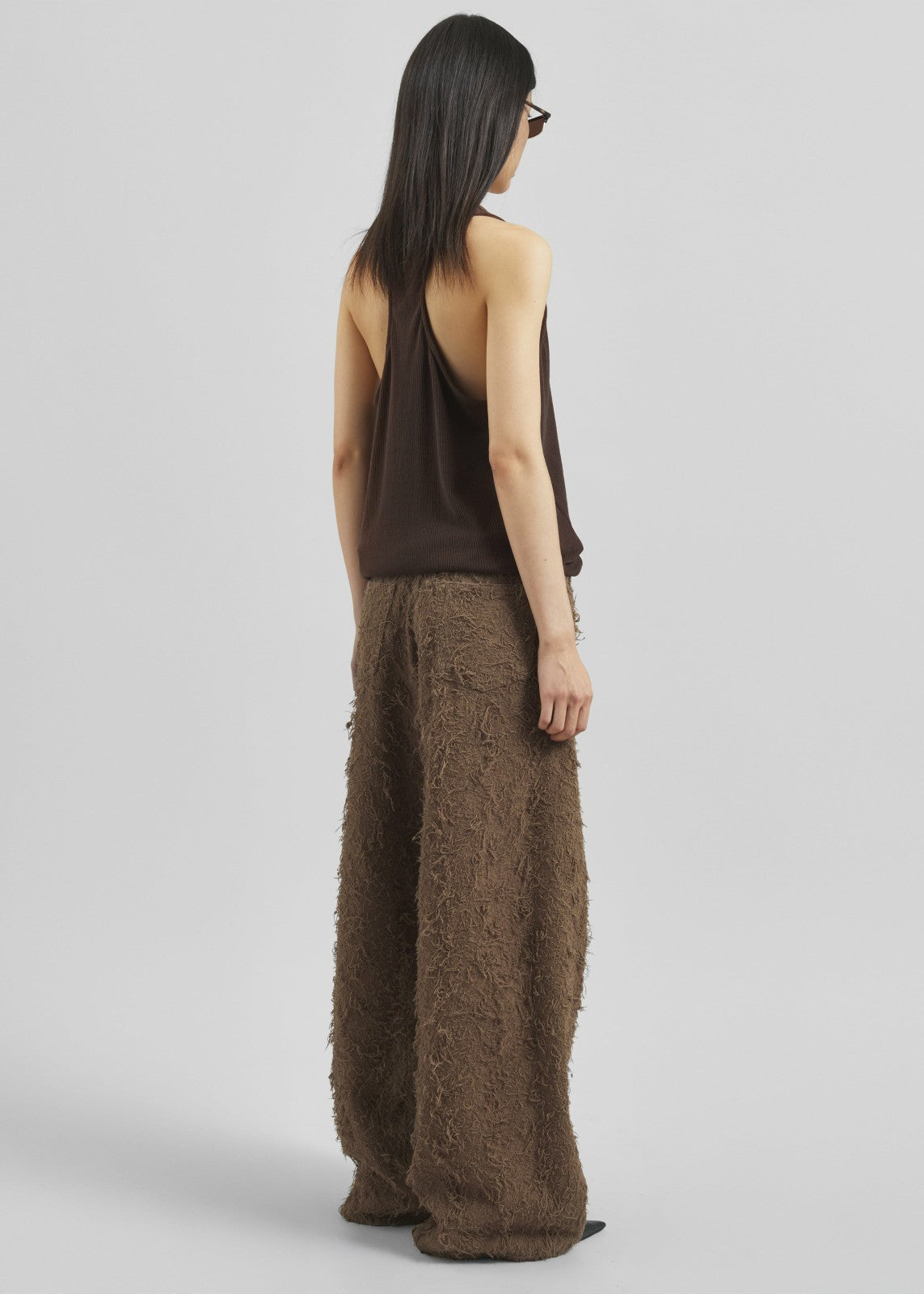 Haikure Bethany Fur Denim Pants - Camel
