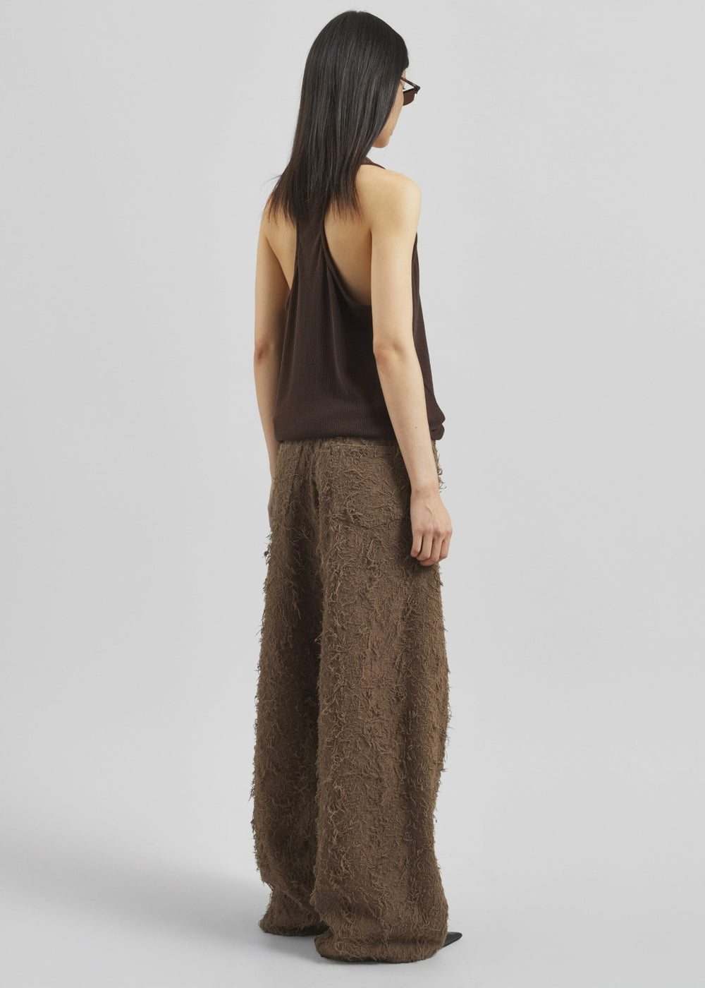 Haikure Bethany Fur Denim Pants - Camel