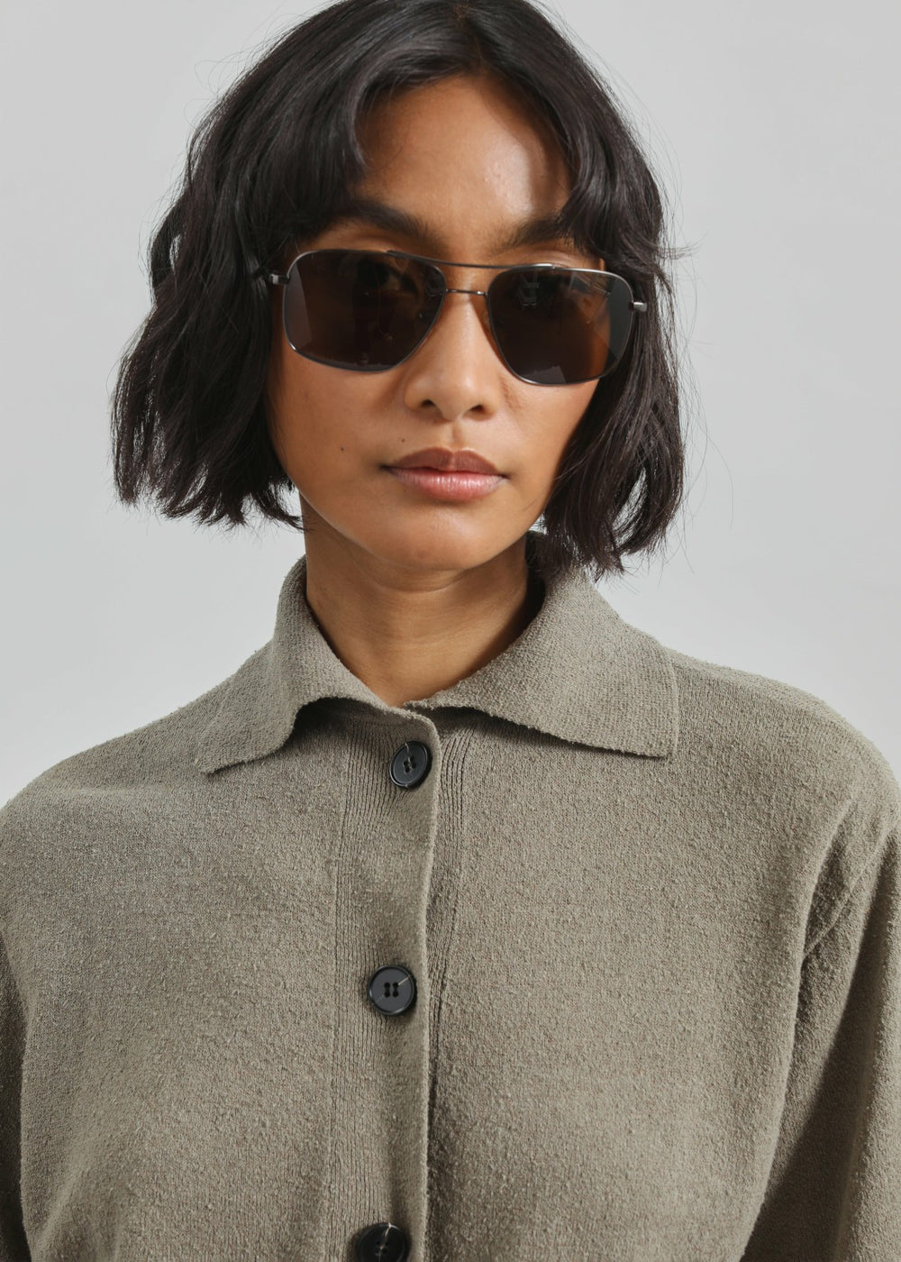 Christopher Esber Straccio Knitted Clean Polo - Eucalypt