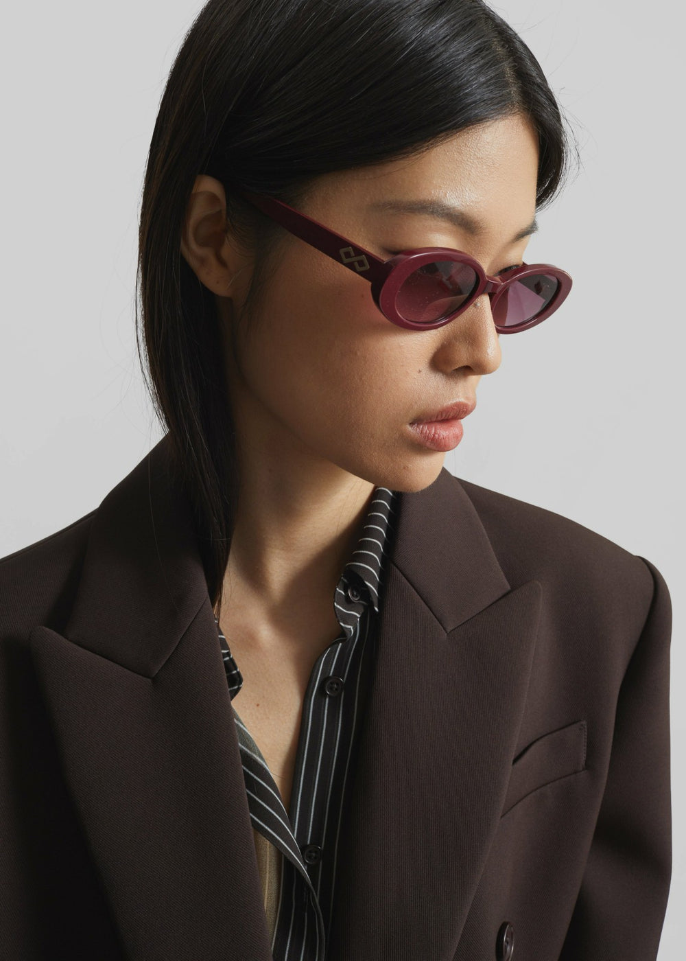 Karen Wazen Olivia Sunglasses - Burgundy