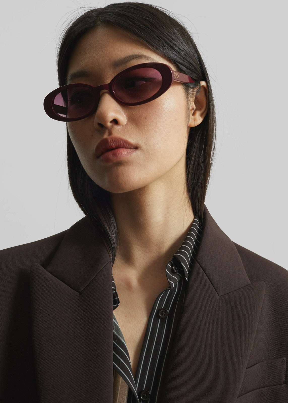 Karen Wazen Olivia Sunglasses - Burgundy