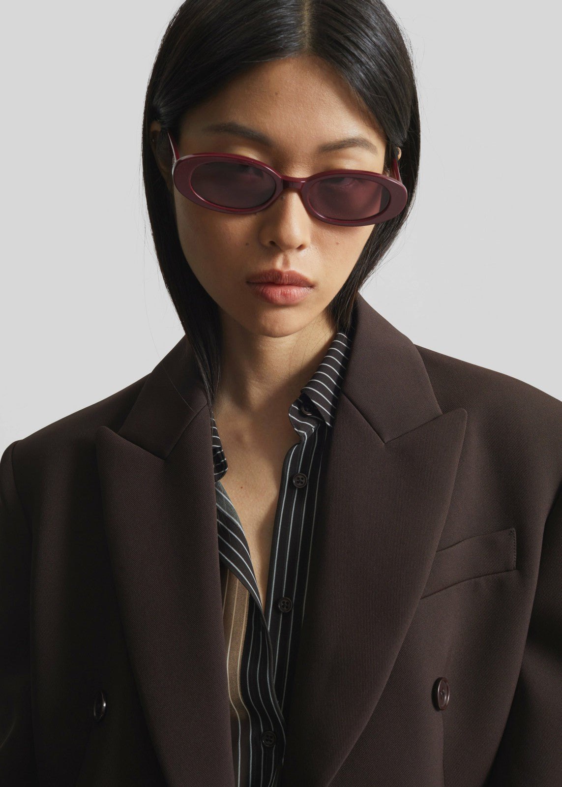 Karen Wazen Olivia Sunglasses - Burgundy