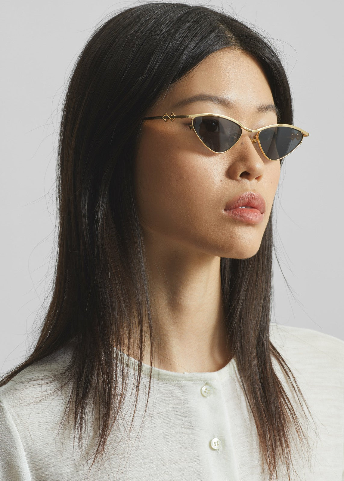 Karen Wazen Zoe Sunglasses - Gold