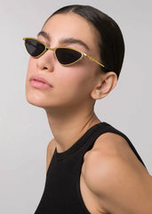 Karen Wazen Zoe Sunglasses - Gold