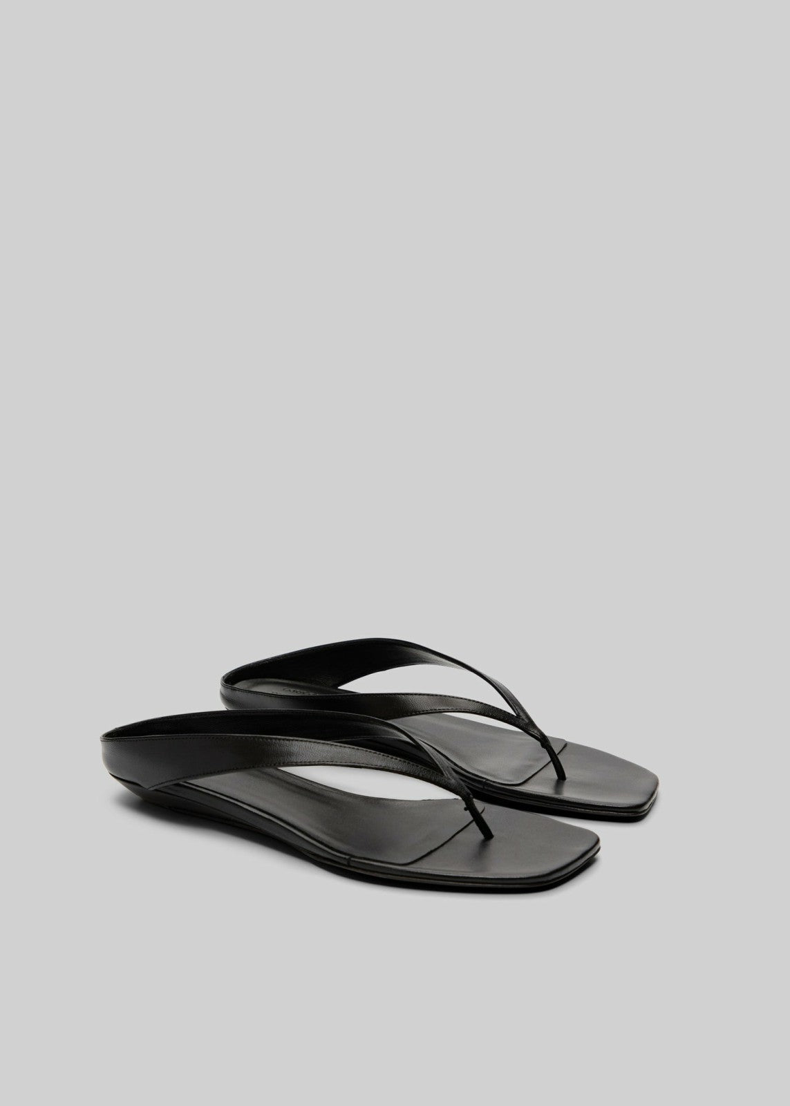 Loulou de Saison Coda Nappa Leather Sandals - Black