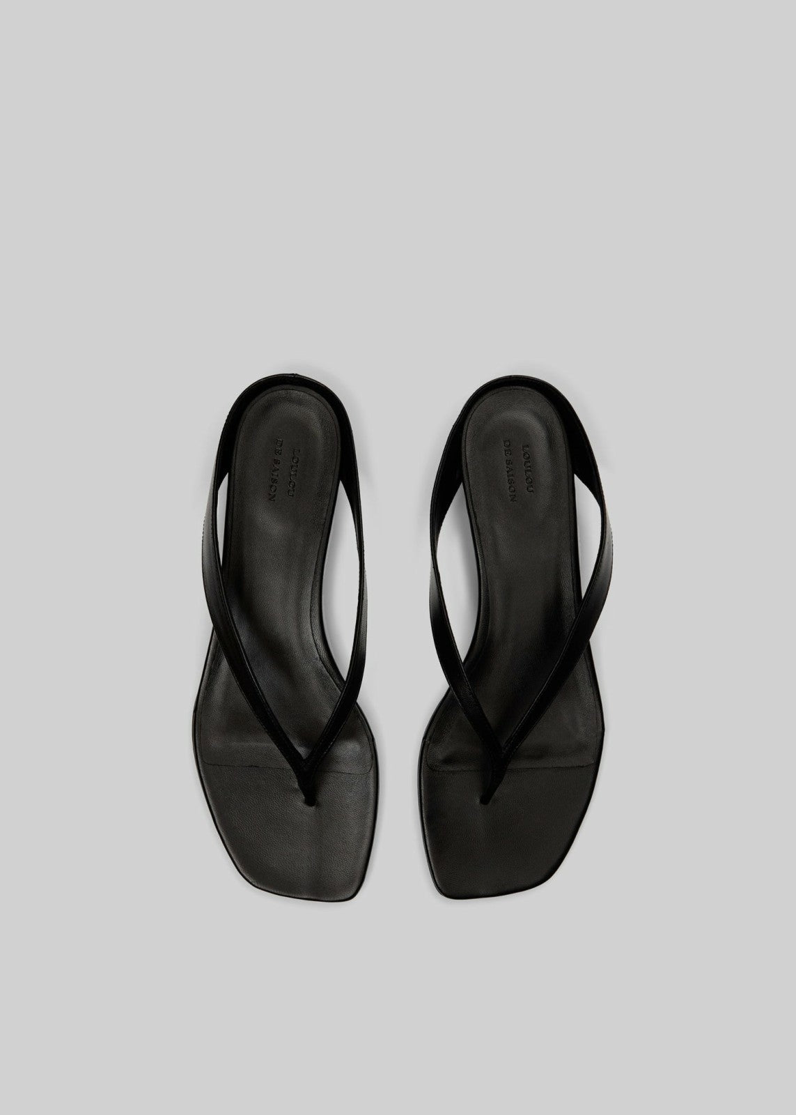 Loulou de Saison Coda Nappa Leather Sandals - Black