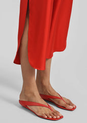 Loulou de Saison Coda Nappa Leather Sandals - Tomato