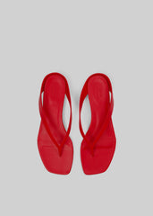 Loulou de Saison Coda Nappa Leather Sandals - Tomato