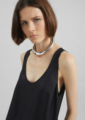 Loulou de Saison Nada Silk Long Dress - Black