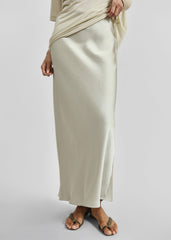 Samsøe Samsøe Saagneta Long Skirt - Agate Gray