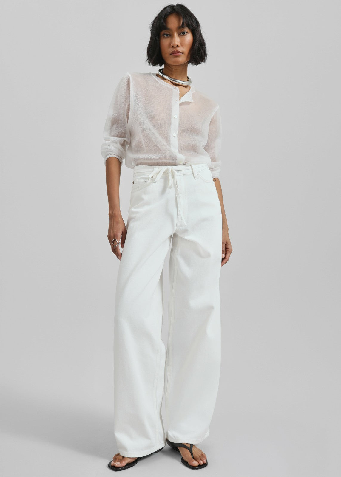 Samsøe Samsøe Saharper Jeans Belt - White Rock