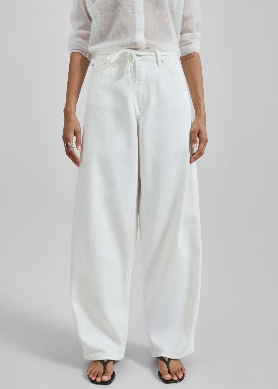 Samsøe Samsøe Saharper Jeans Belt - White Rock