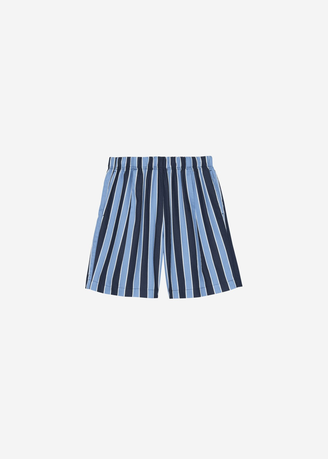 Matthias Striped Bermuda Shorts - Navy Stripe