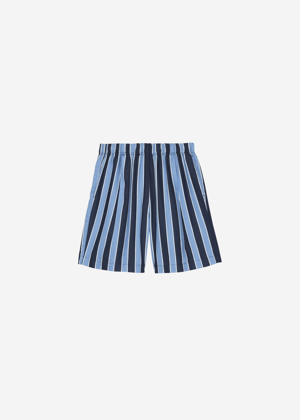 Matthias Striped Bermuda Shorts - Navy Stripe