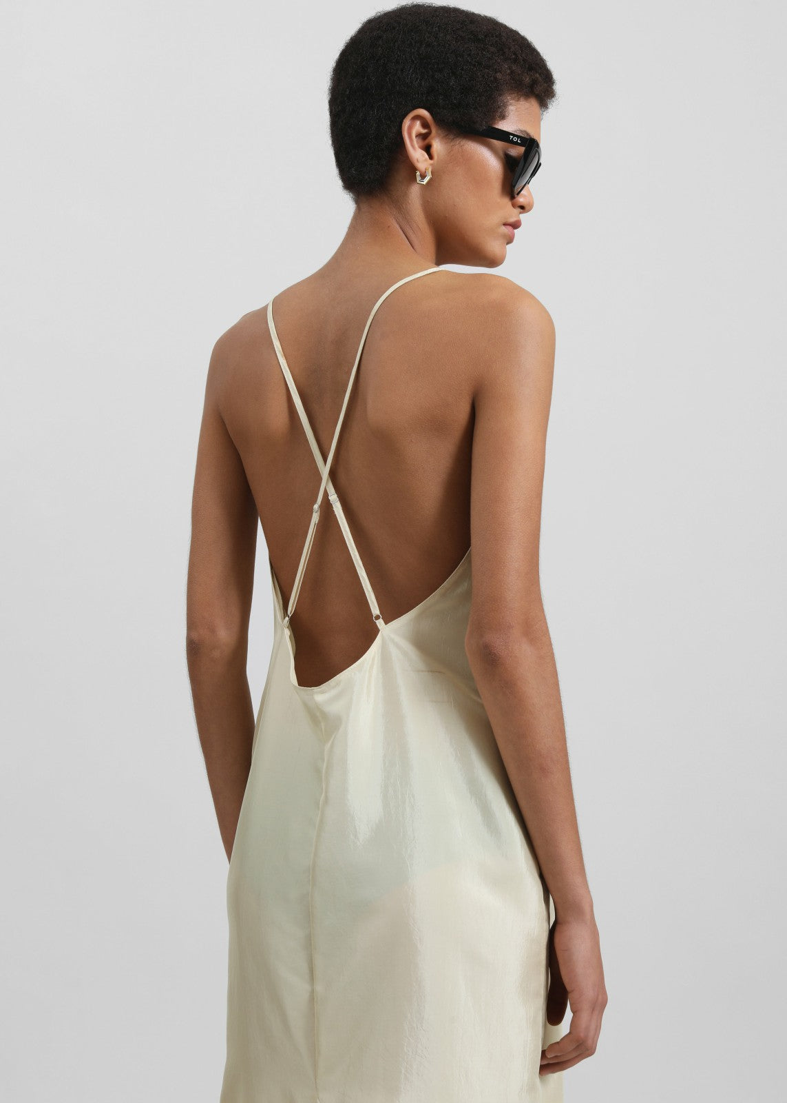 Vence Slip Dress - Pale Yellow