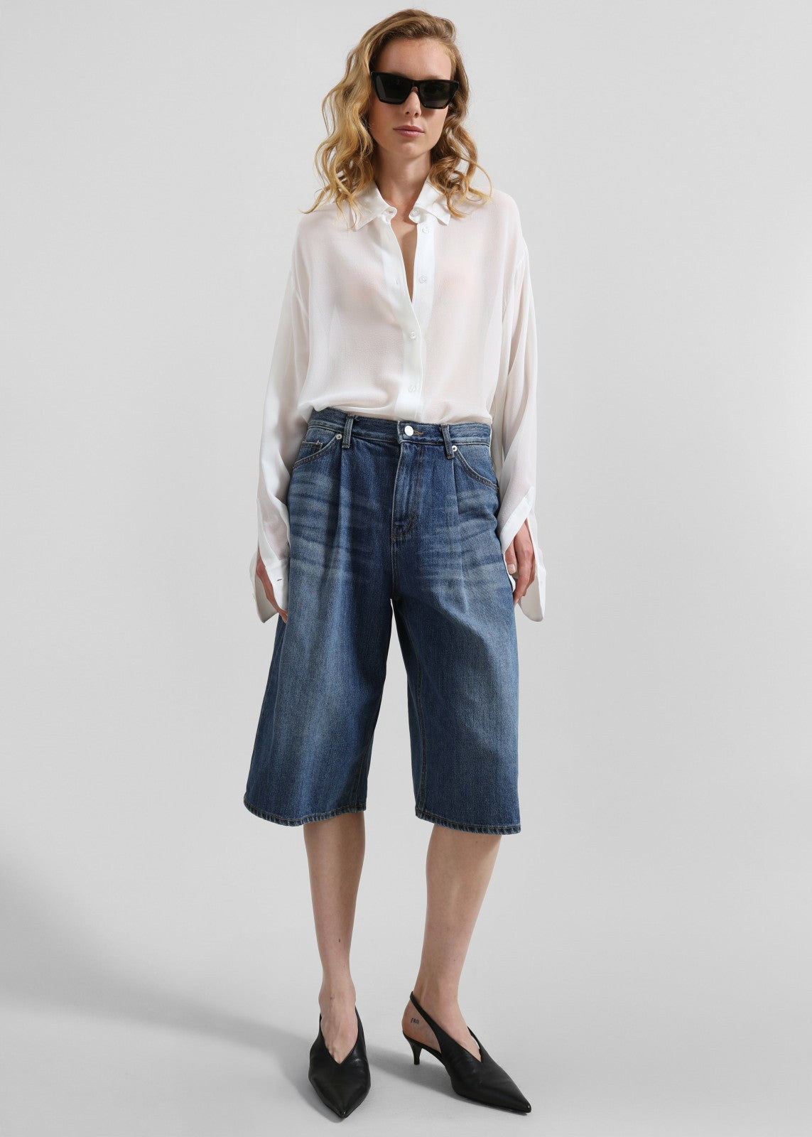 Kendon Denim Bermuda Shorts - Medium Wash