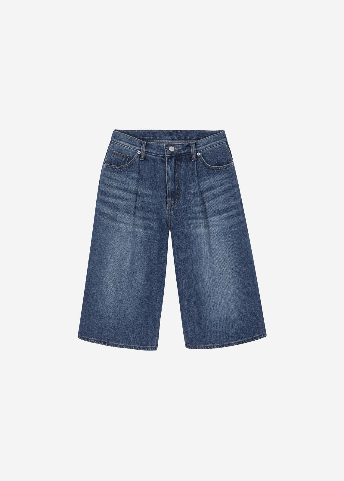 Kendon Denim Bermuda Shorts - Medium Wash