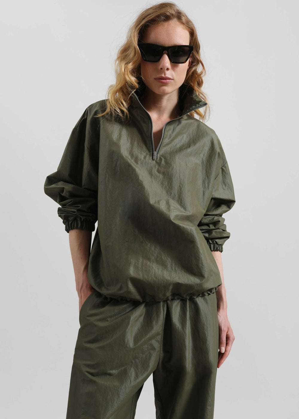 Majvik Windbreaker Anorak - Olive