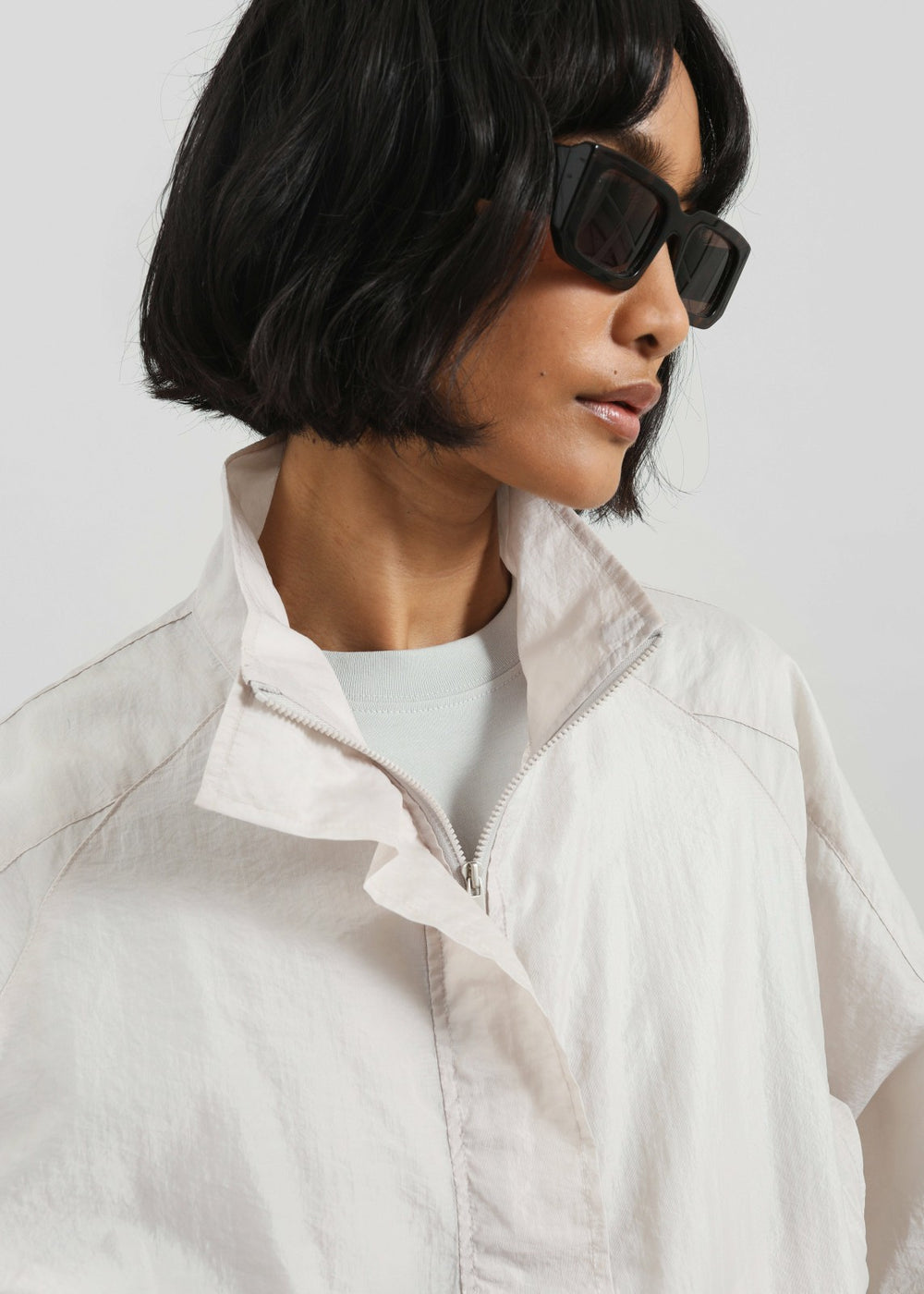 Vaila Sheer Jacket - Stone
