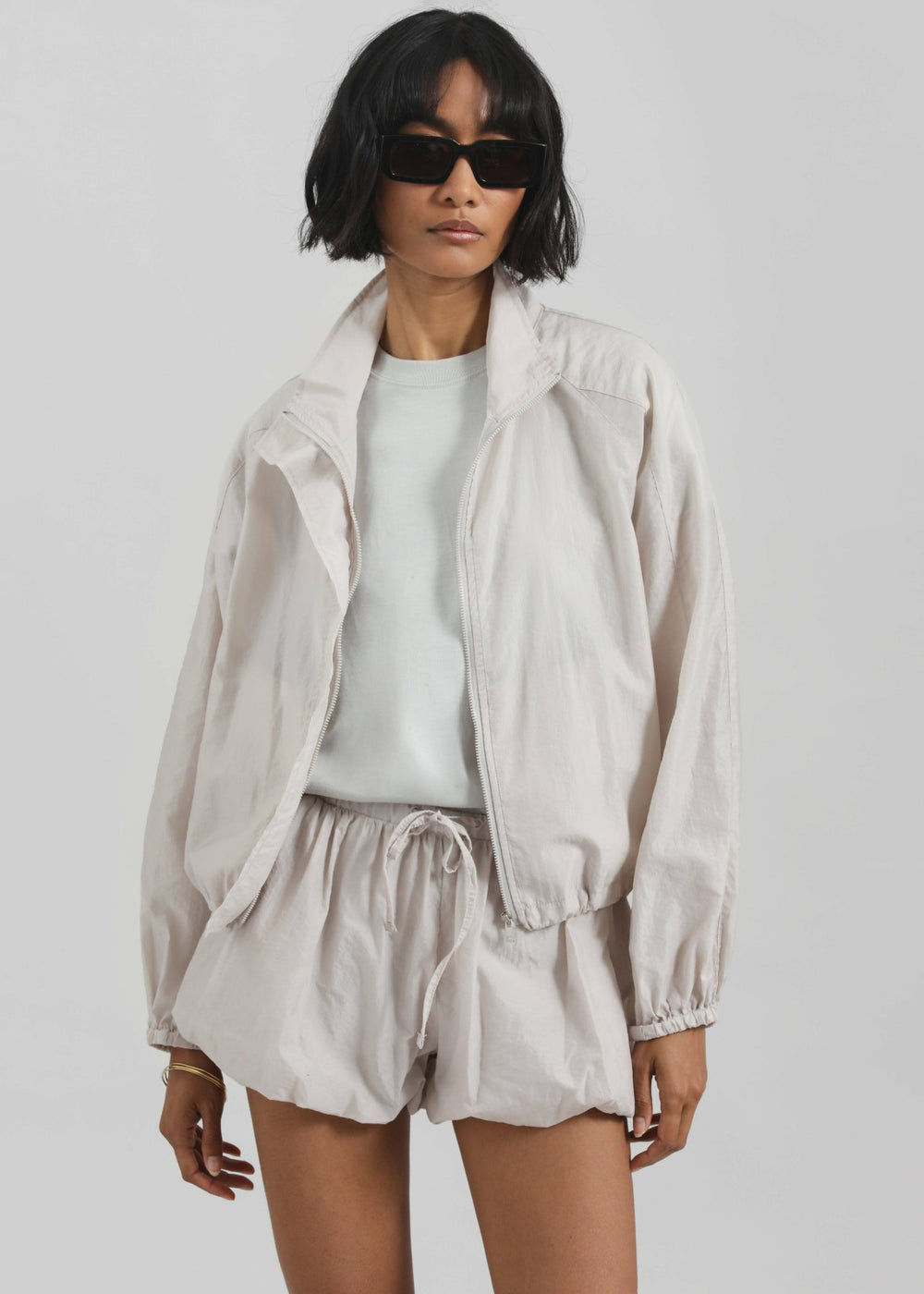 Vaila Sheer Jacket - Stone