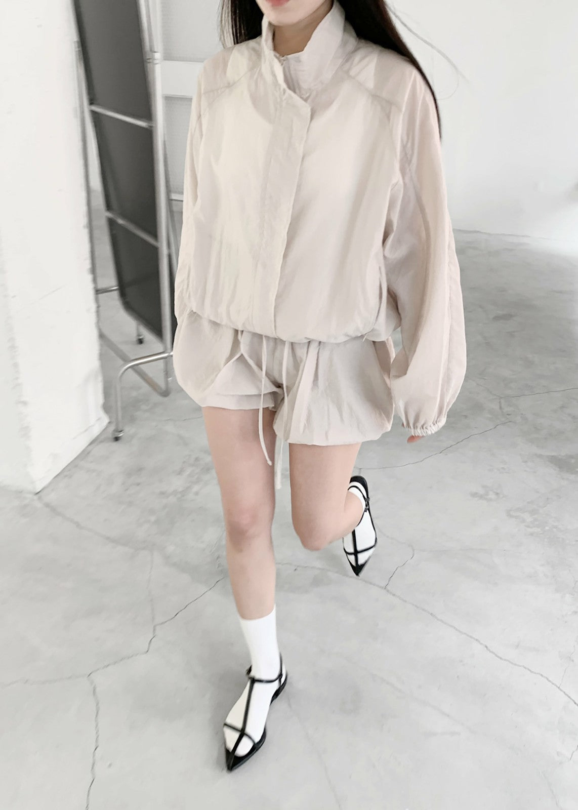 Vaila Sheer Jacket - Stone