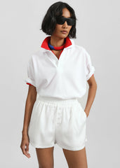 Ilsen Satin Boxer Shorts - White