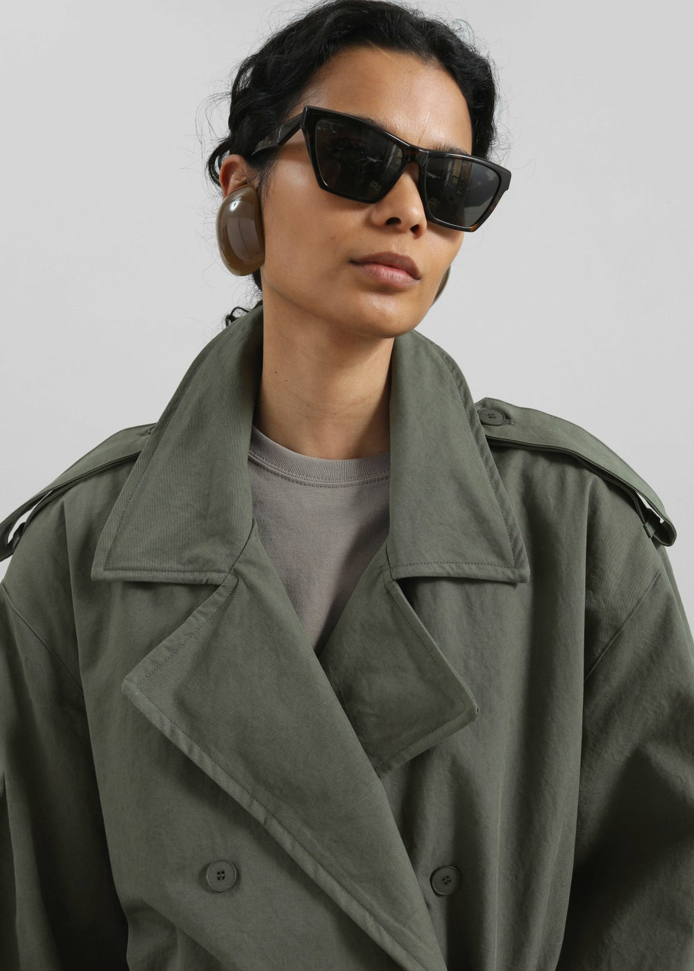 Hedley Wired Short Trench - Olive