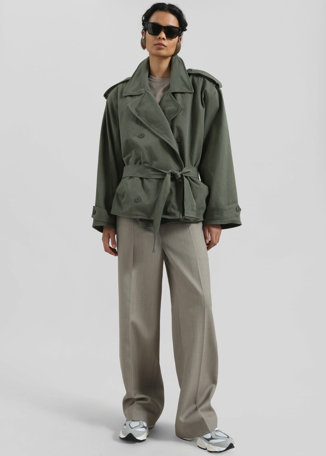 Hedley Wired Short Trench - Olive