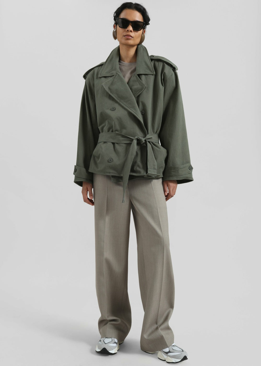 Hedley Wired Short Trench - Olive