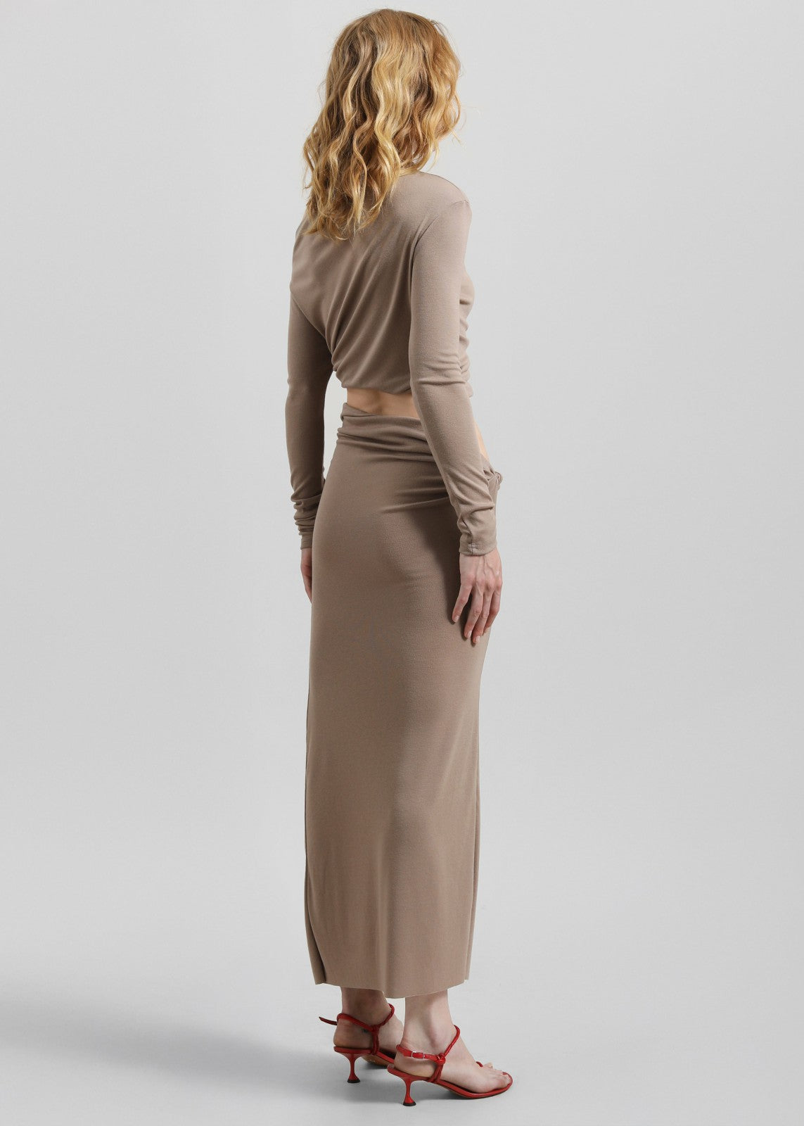 Margot Asymmetric Skirt - Mocha