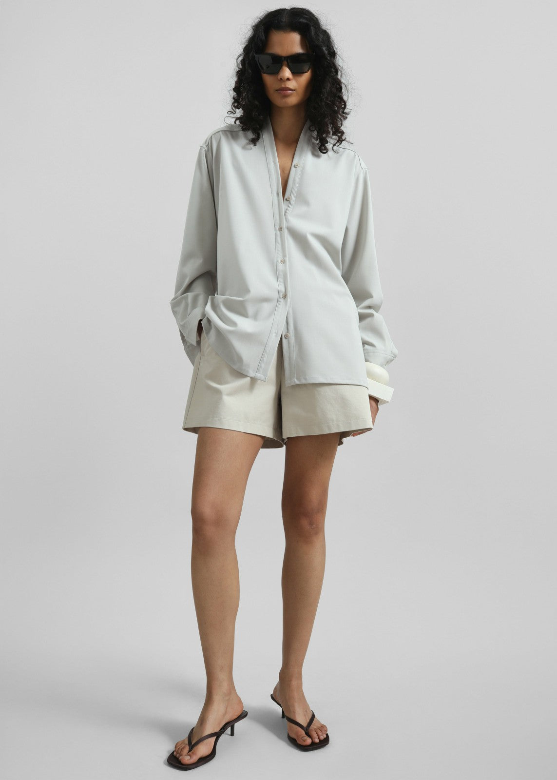 Jelsa Cotton Shorts - Beige