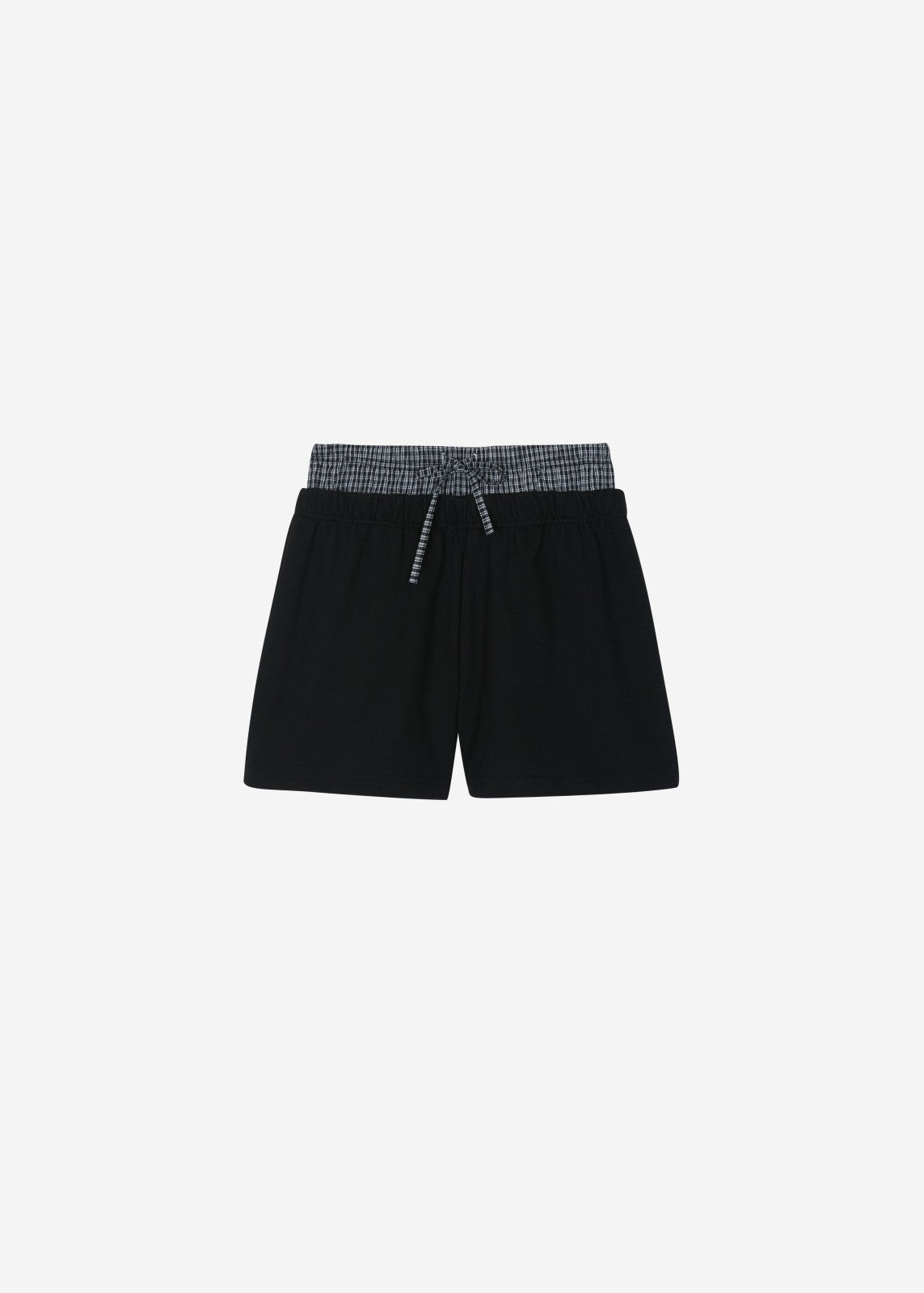 Cressy Double Waistband Shorts - Black