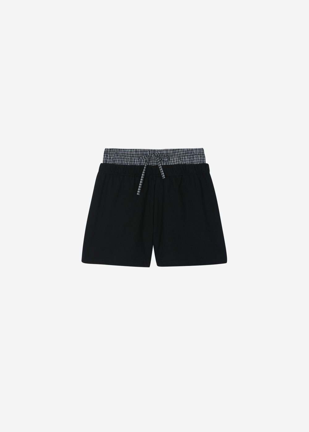 Cressy Double Waistband Shorts - Black